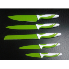 Couteau de cuisine en plastique coloré 5PCS (SE150008)
